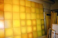 mur de soleils - 400 x 300 cm - atelier de Pantin