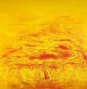 Champ de blé - huile sur toile - 220 x 220 cm - 1998