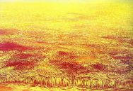 Champ de blé - huile sur toile - 120 x 80 cm - 1998