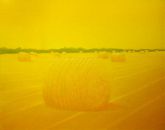 Meules de paille - huile sur toile - 81 x 65 cm - 2015