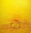 Champ de blé - huile sur toile - 150 x 150 cm - 2003